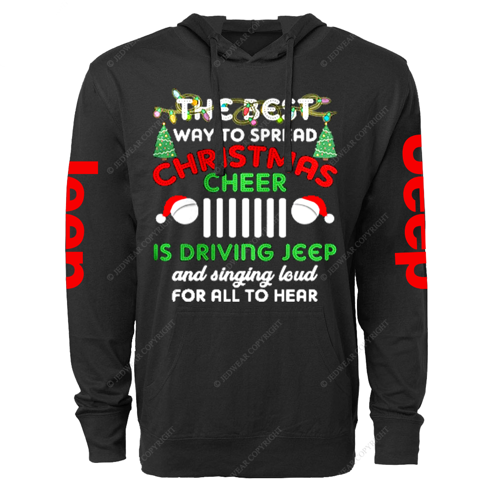The Best Way To Spread Christmas Cheer Is Driving Jp Oversized Lightweight Hoodie   