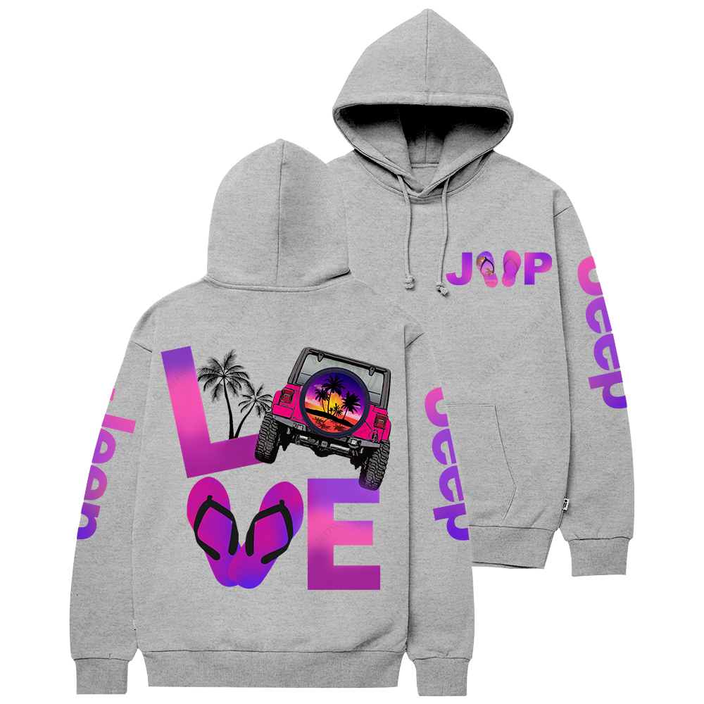 Sunset Palm Tree Colorful Jp Casual Hoodie