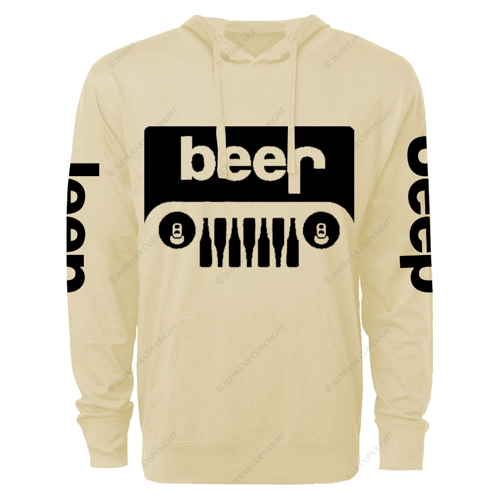 Funny Retro Beer Jp Oversized Lightweight Hoodie   