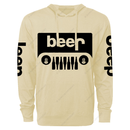 Funny Retro Beer Jp Oversized Lightweight Hoodie   
