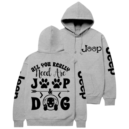 All You Really Need Are Car Dog Jp Casual Hoodie