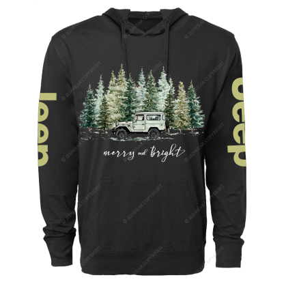 Merry And Bright Jp Oversized Lightweight Hoodie   
