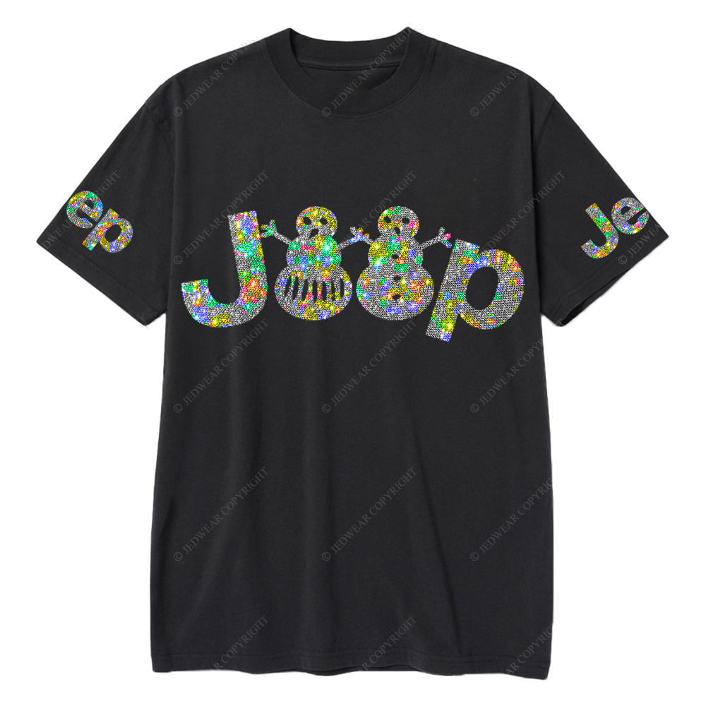Merry Christmas Snowman Bling Jp T-Shirt