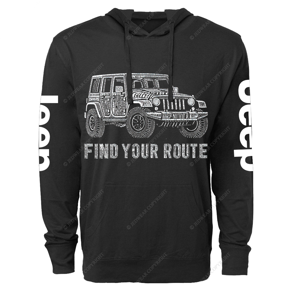 Find Your Route Jp Oversized Lightweight Hoodie   
