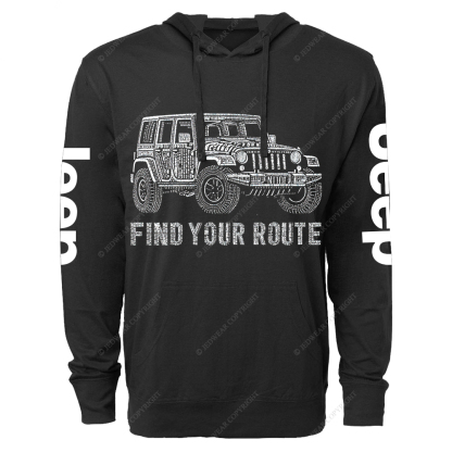 Find Your Route Jp Oversized Lightweight Hoodie   