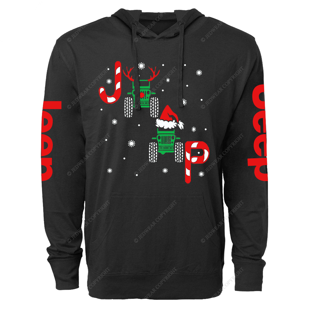 Merry Christmas Snowflakes Antlers Jp Oversized Lightweight Hoodie   