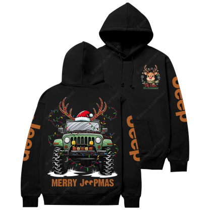 Merry Christmas Xmas Santa Reindeer Jp Casual Hoodie