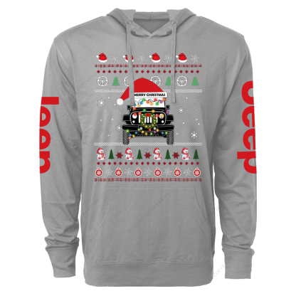 Ugly Light Reindeer Christmas Jp Oversized Lightweight Hoodie   