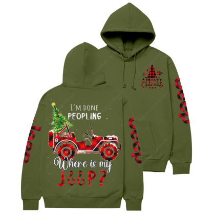 I'm Done Peopling Where Is My Jp Casual Hoodie