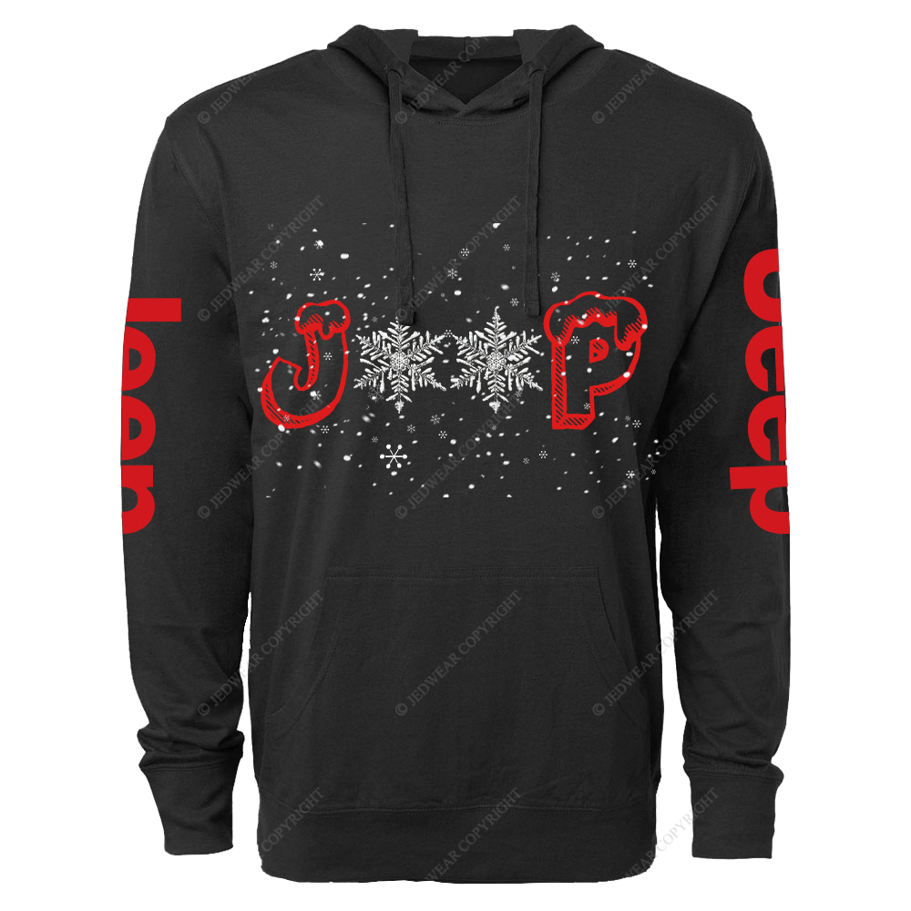 Snowflake Merry Christmas Jp Oversized Lightweight Hoodie   