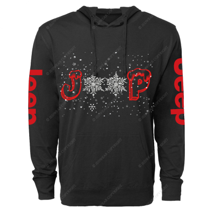 Snowflake Merry Christmas Jp Oversized Lightweight Hoodie   
