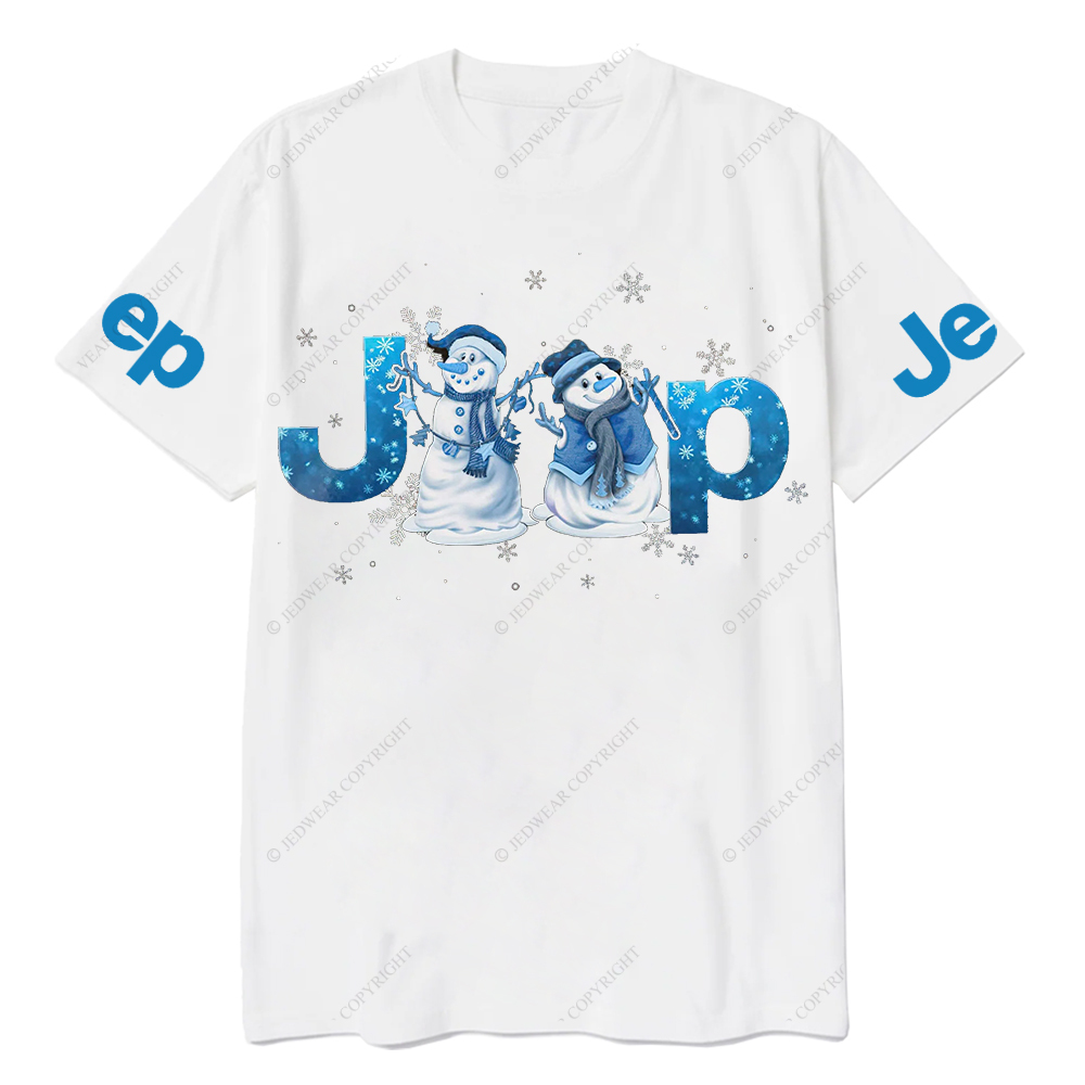 Blue Snowman Christmas Jp T-Shirt