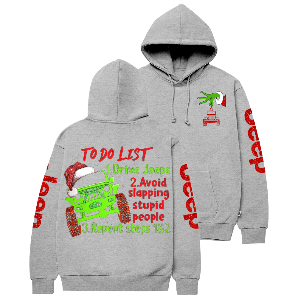 To Do List Jp Three Things Christmas Jp Casual Hoodie