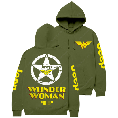 Wonder Woman Military Star Jp Casual Hoodie