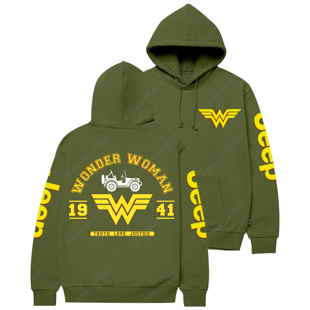 Wonder Woman Truth Love Justice Jp Casual Hoodie