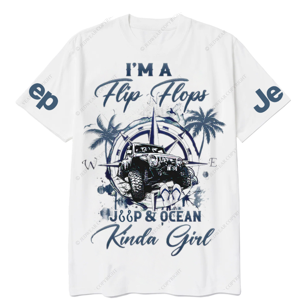 I'm A Flip Flops Jp Ocean Kinda Girl Jp T-Shirt