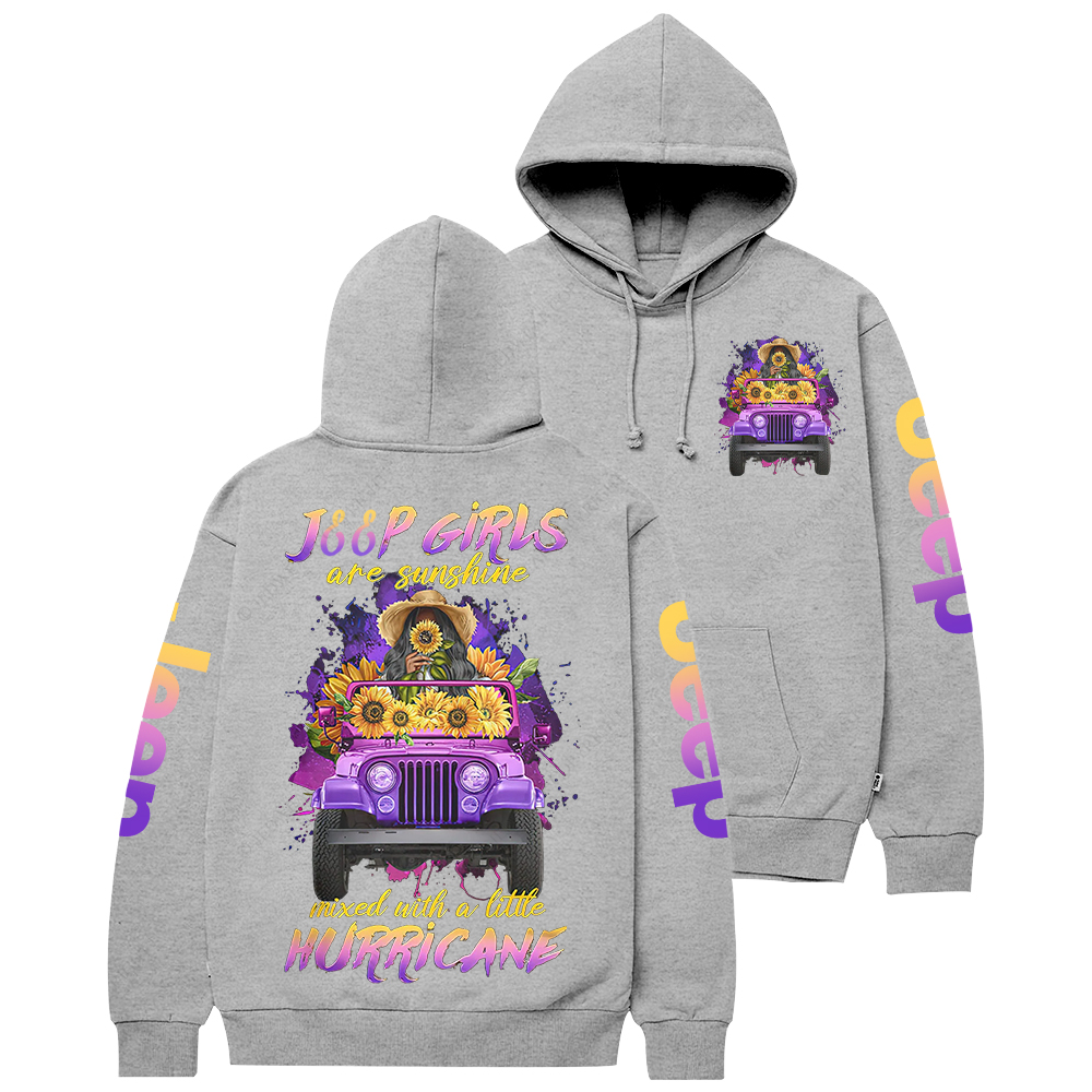 Jp Girls Are Sunshine Mixed With A Little Hurricane Jp Casual Hoodie