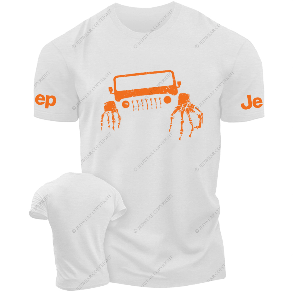 JP Halloween Skull And Hands  Front Design JP T-Shirt