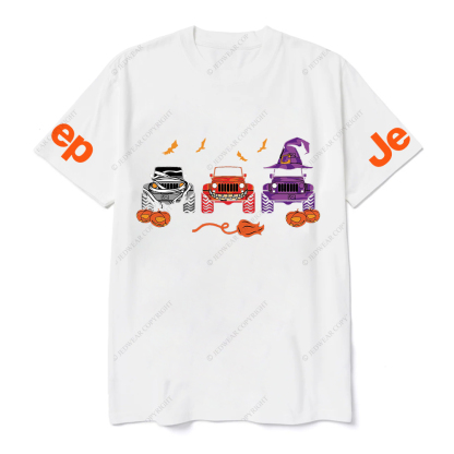 Jp Pumpkin Halloween Skull Bat Clown T-Shirt