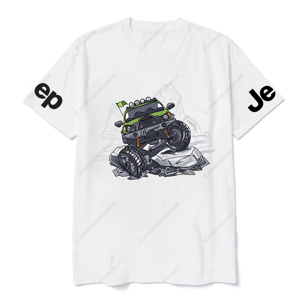 Off-Road Vehicle Driving Hard On Mountain Road Jp T-Shirt