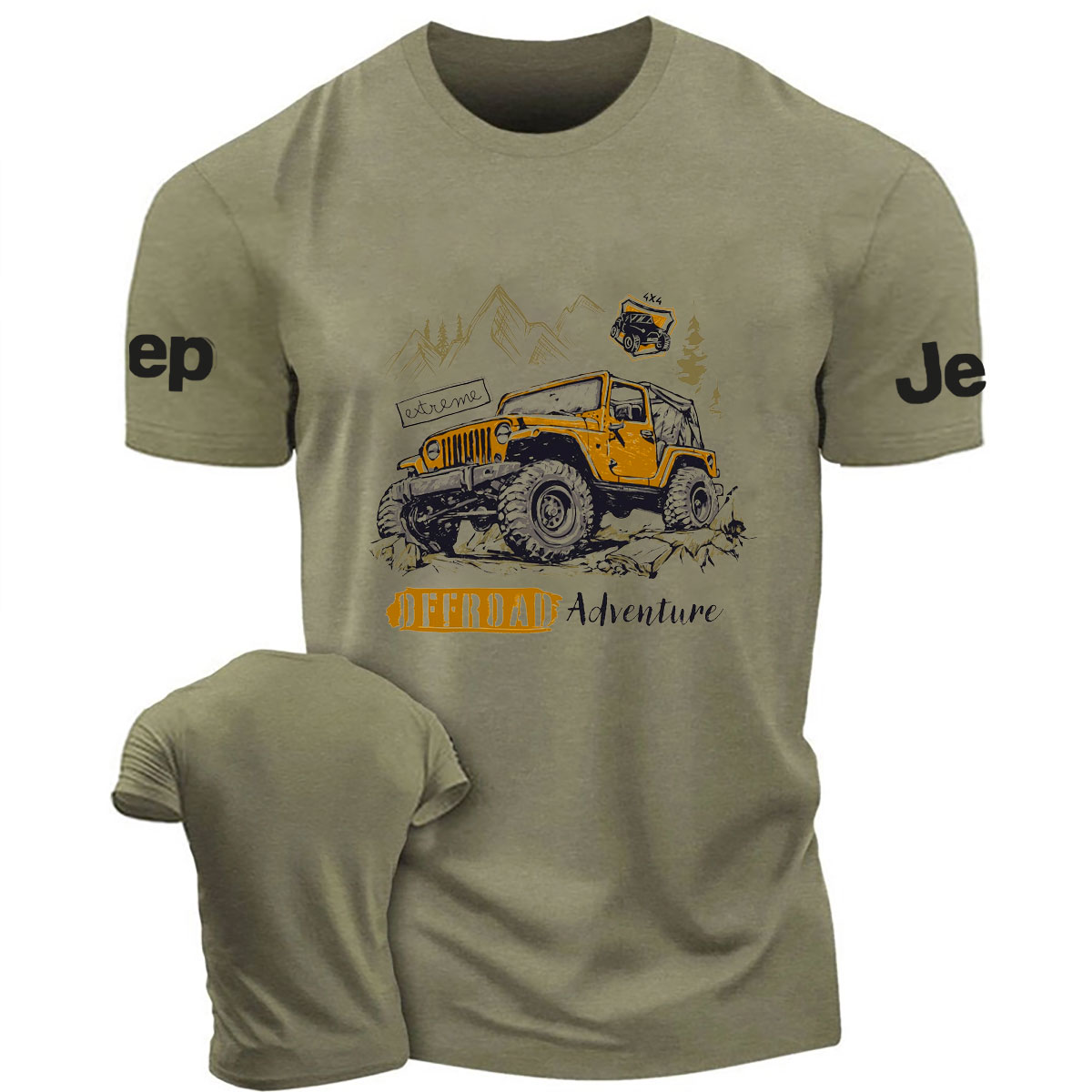 Extream Off Road Adventure 4x4 Car Design T-Shirt