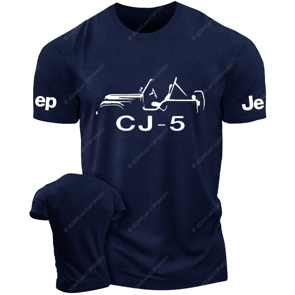 Jp CJ Willys MB Hand Drawn Jp T-Shirt