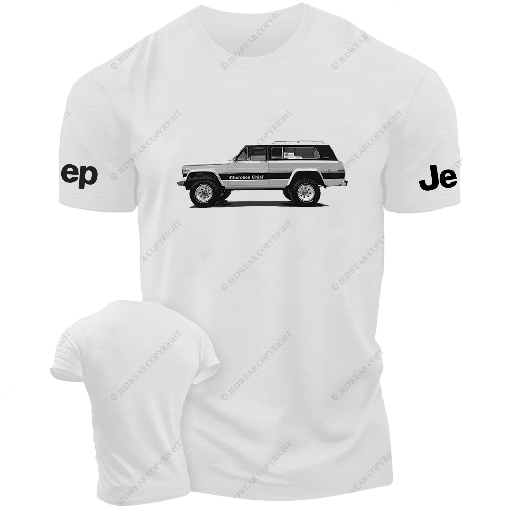 Jp Cherokee Chief Driving On The Road Jp T-Shirt