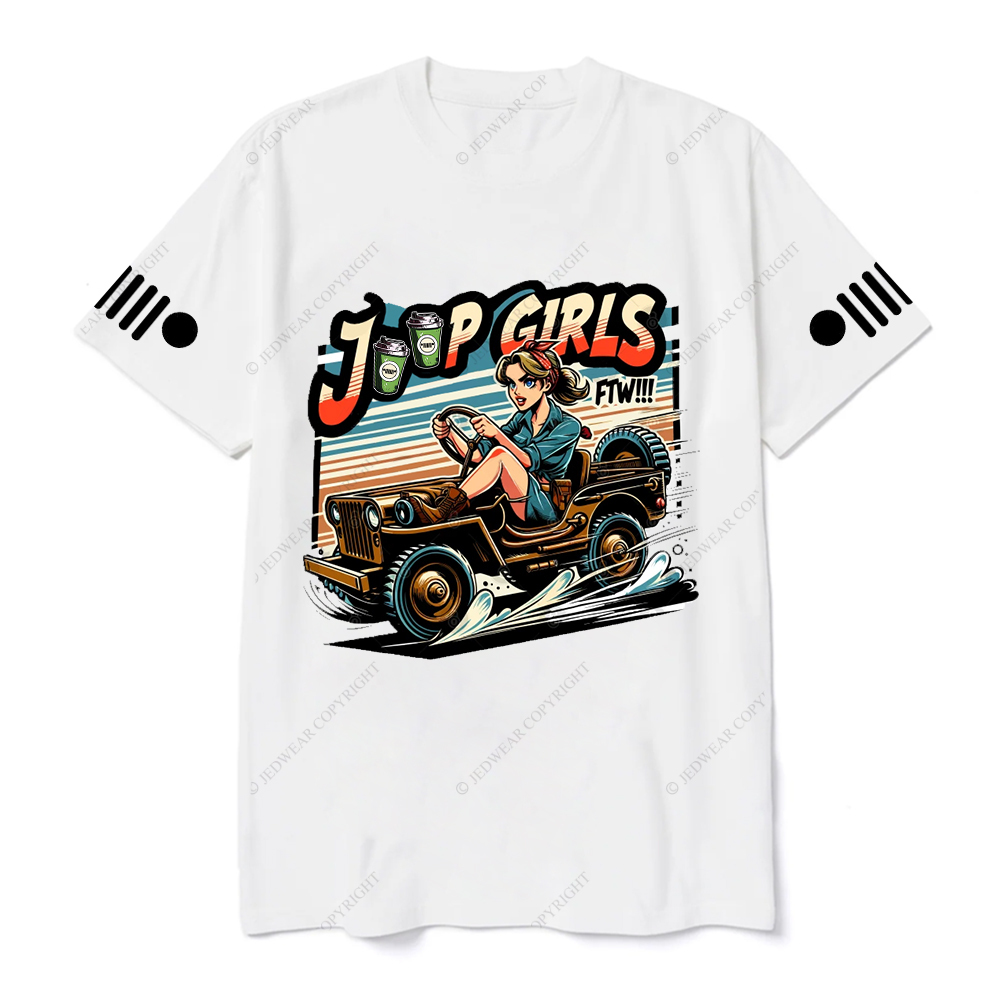 Jp Girl Sitting In Racing Car Jp T-Shirt