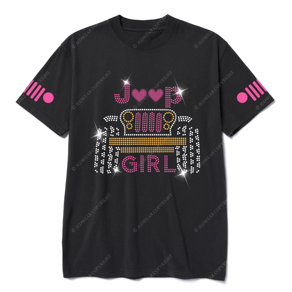 Jp Girl Glowing Car Love Jp T-Shirt