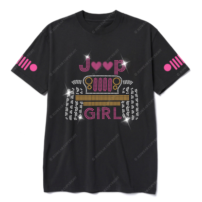 Jp Girl Glowing Car Love Jp T-Shirt