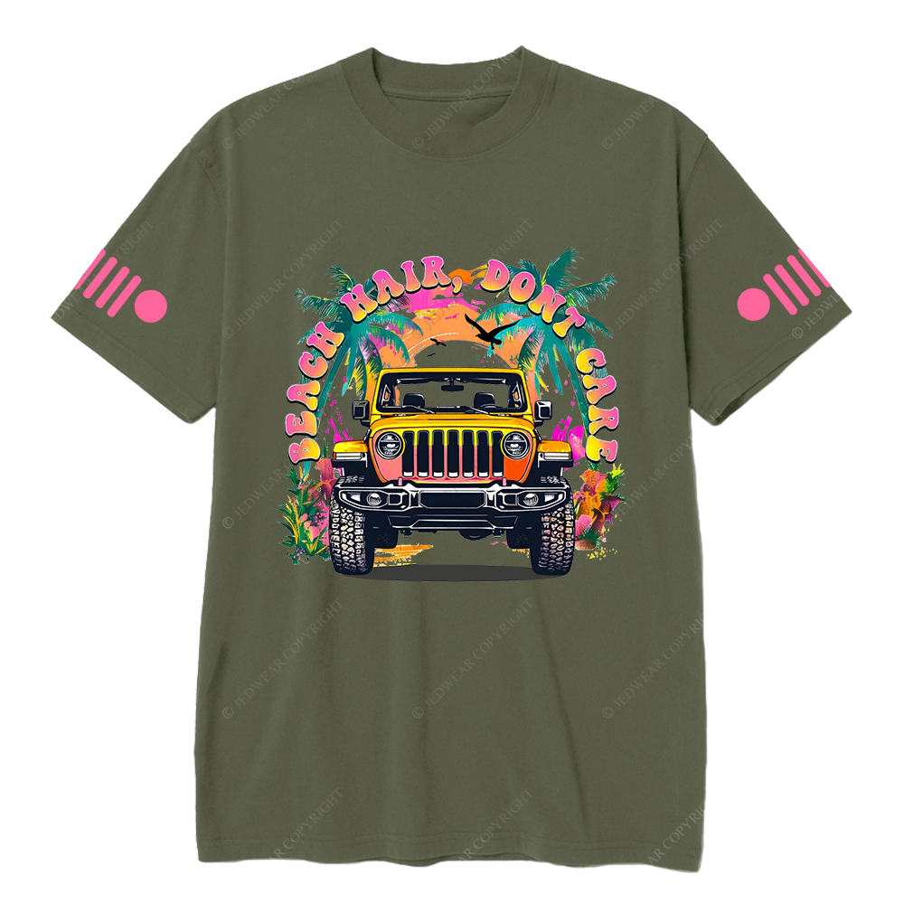 Colorful Beach Hair Don't Care T-Shirt