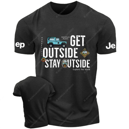 Explore The World Adventure Awaits  Get Outside Jp T-Shirt