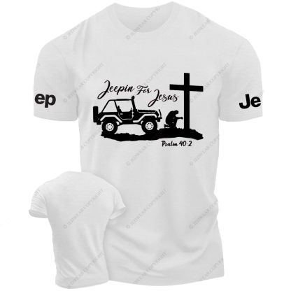 Jeepers For Jesus Religion Psalm Repent Jp T-Shirt