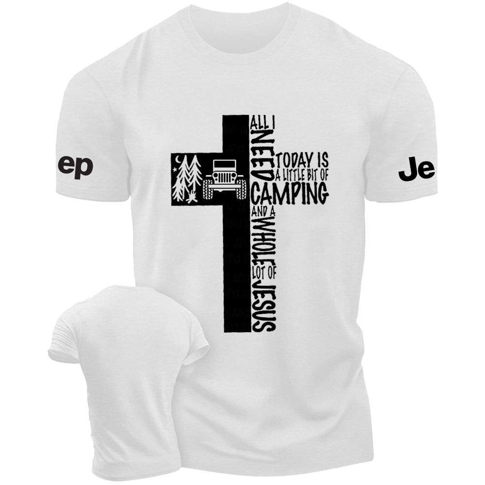 Religion Jesus Cross All Need Camping Jp T-Shirt