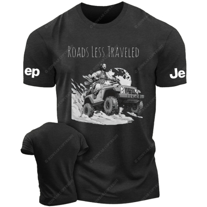 Religion Cross Jesus Roads Less Traveled Jp T-Shirt