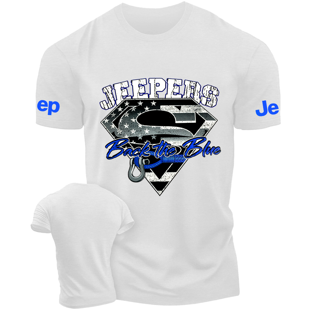 American Flag Policeman Jp Back The Blue  T-Shirt