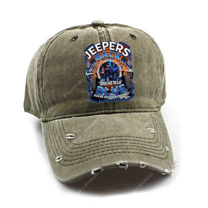 Police Honoring All Those Who Hold The Line Jeepers Back The Blue Jp Baseball Cap