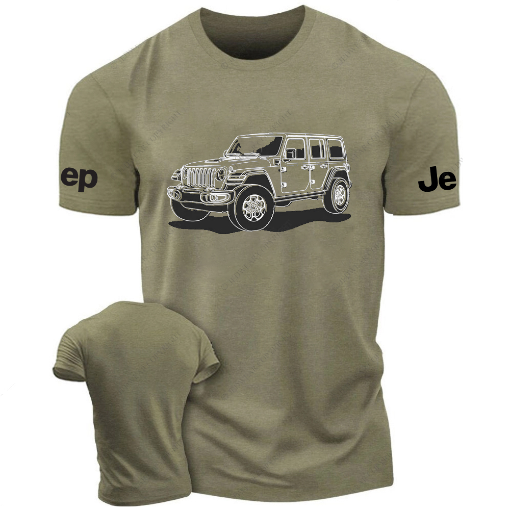 Jp Wrangler Line Art Hand-Drawn Jp T-Shirt