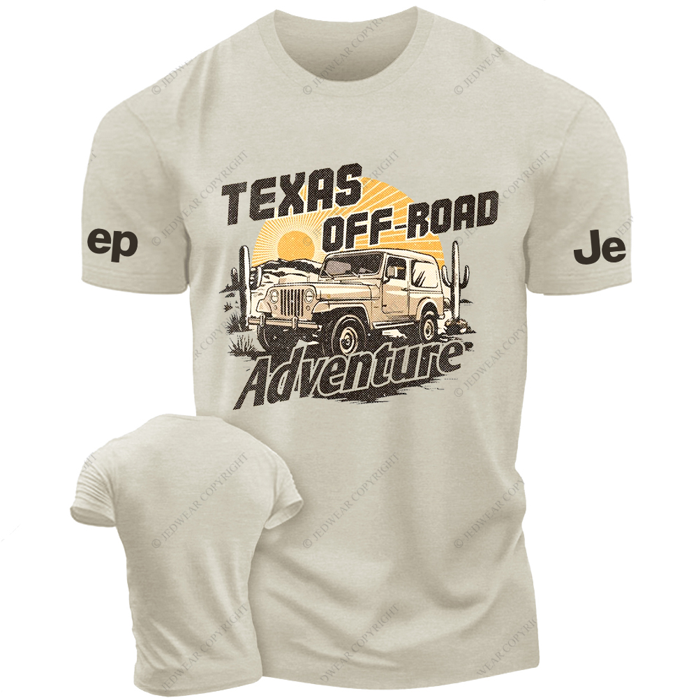 Texas Off-Road Adventure Sun Cactus Mountains Jp T-Shirt