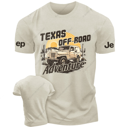 Texas Off-Road Adventure Sun Cactus Mountains Jp T-Shirt