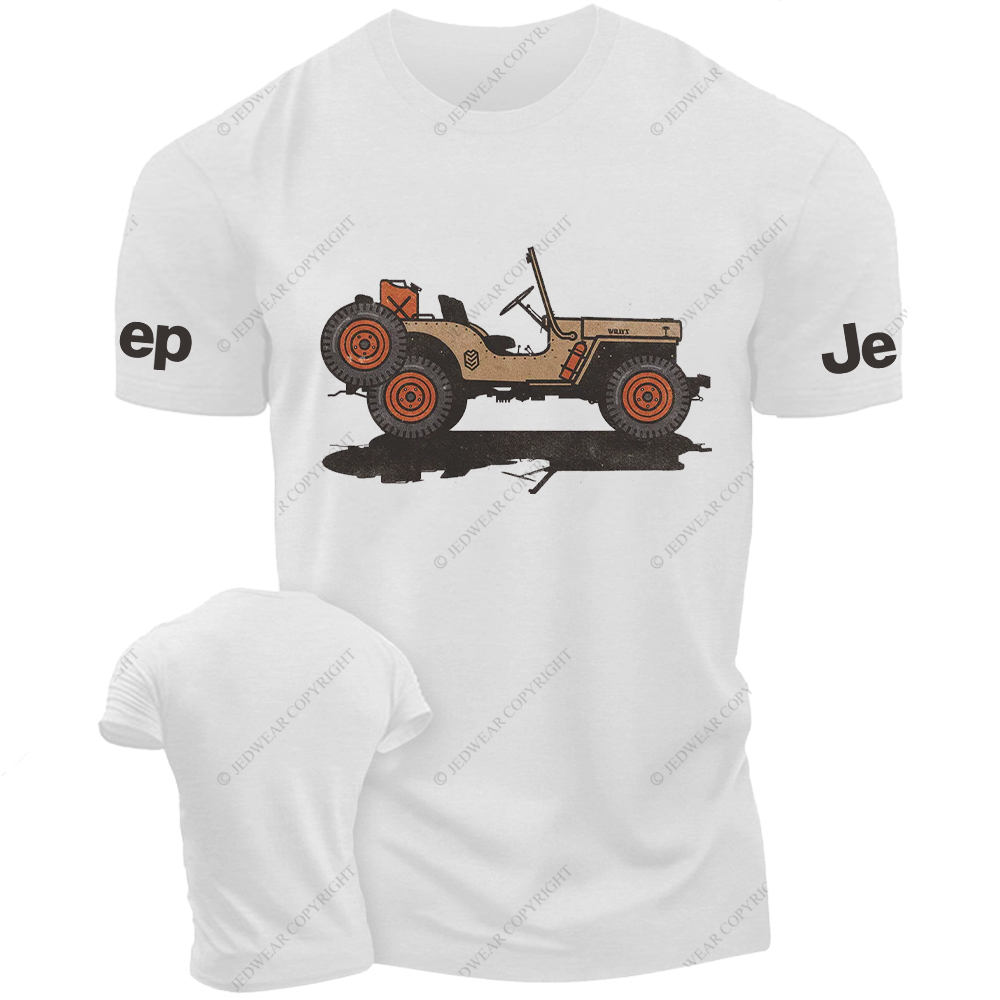 Orange Vintage Dump Truck Willys Jp T-Shirt