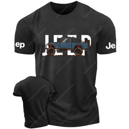 Blue Vintage Dump Truck Retro Style Jp T-Shirt