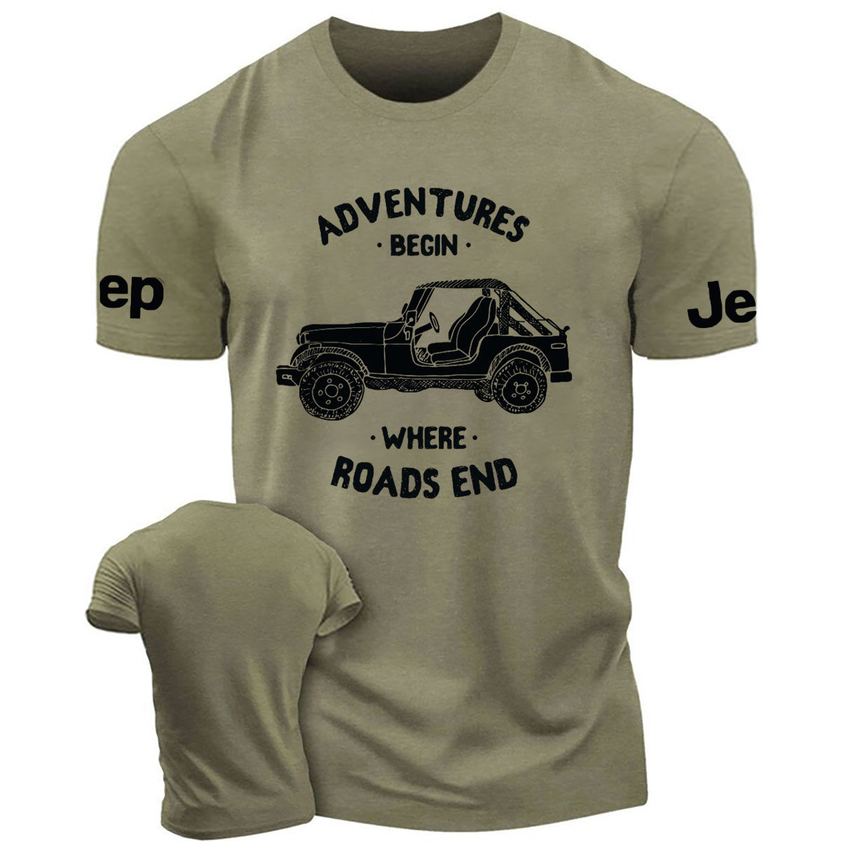Adventure Begins Where Roads End T-Shirt