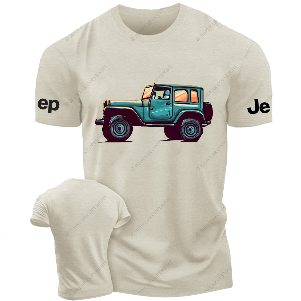 Blue Painted  Four-Wheeled Vehicle Jp T-Shirt