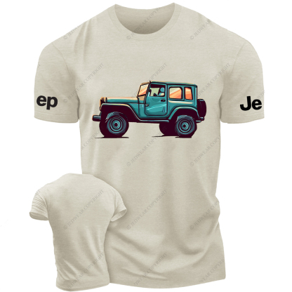 Blue Painted  Four-Wheeled Vehicle Jp T-Shirt