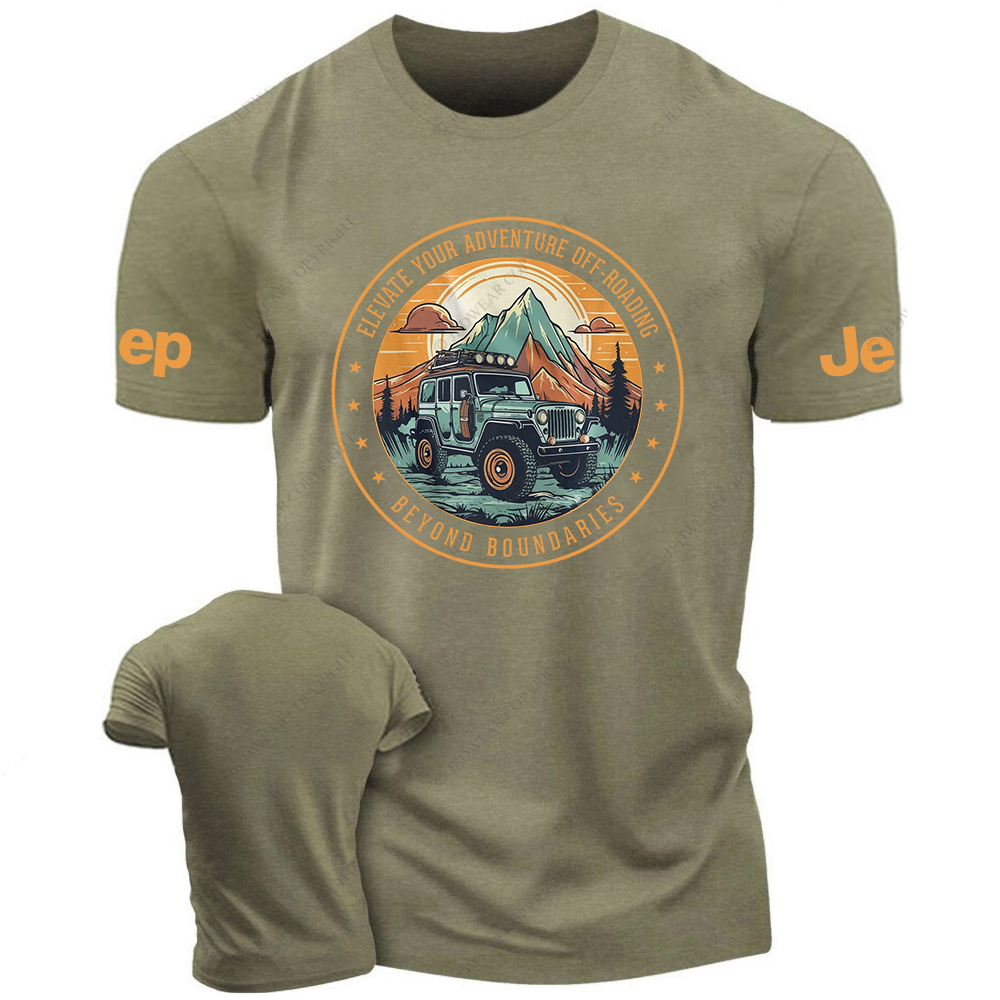 Cartoon Funny Elevate Your Adventure Off-Road Beyond Boundaries Jp T-Shirt