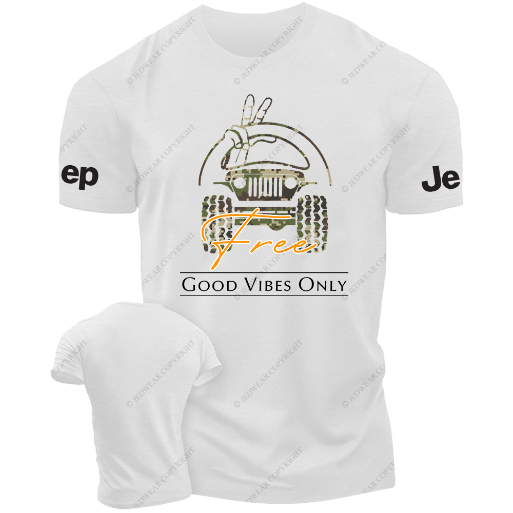 Good Vibes Only Camouflage Free T-Shirt