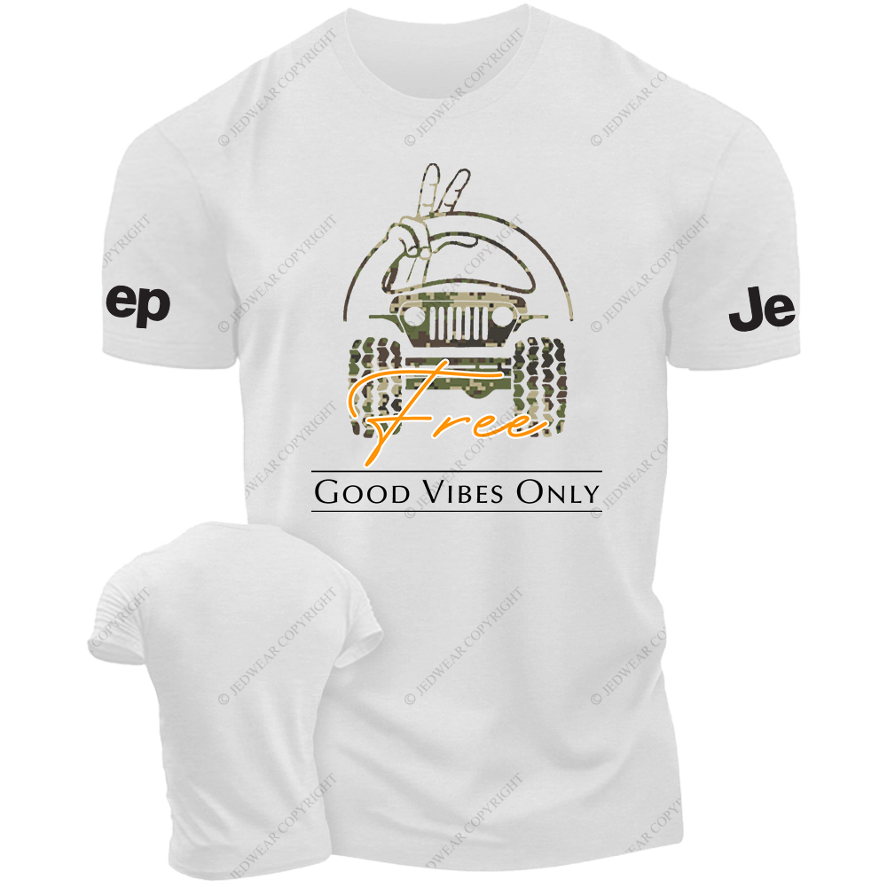 Good Vibes Only Camouflage Free T-Shirt