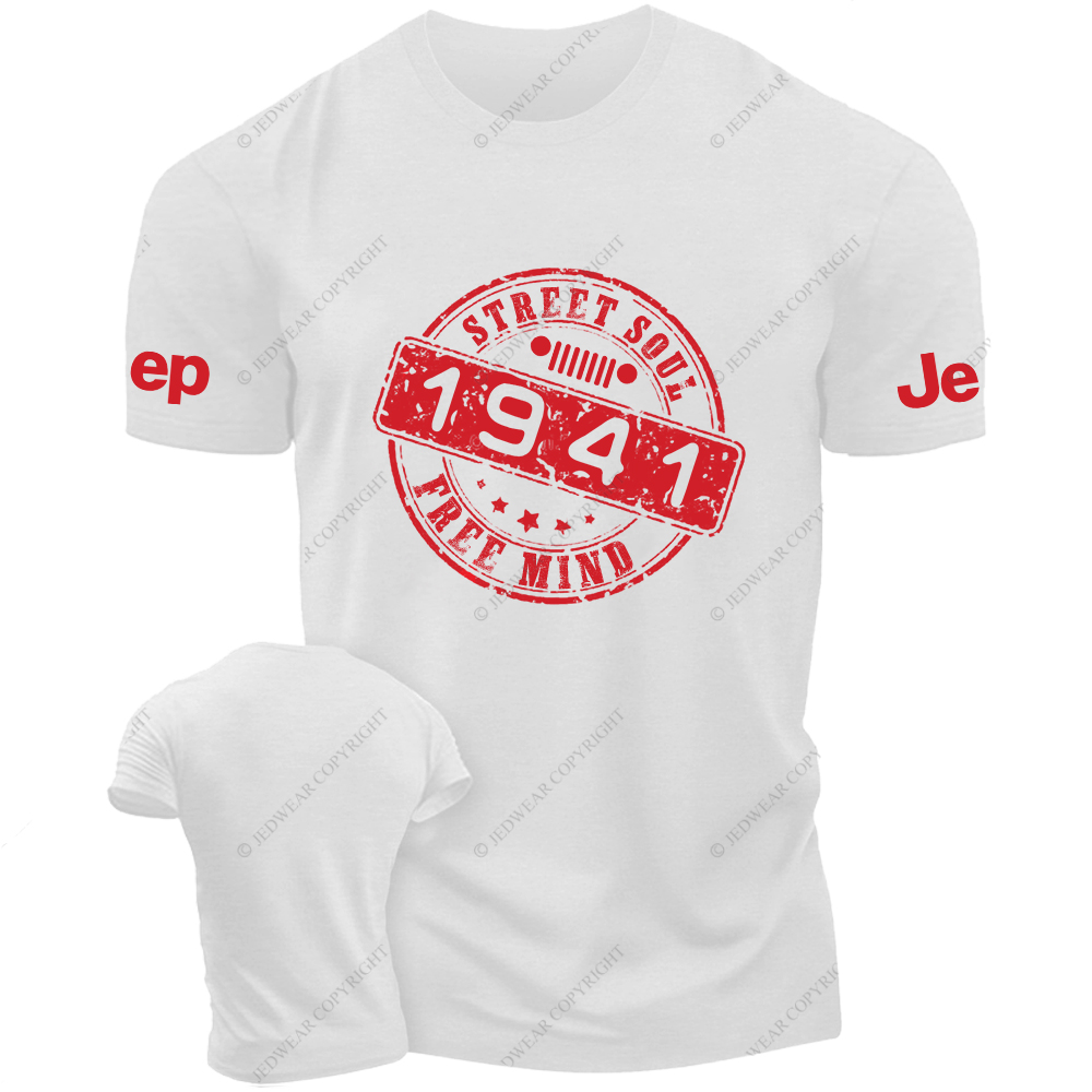Street Soul Free Mind Created Time Since 1941 Vintage Style Jp T-Shirt