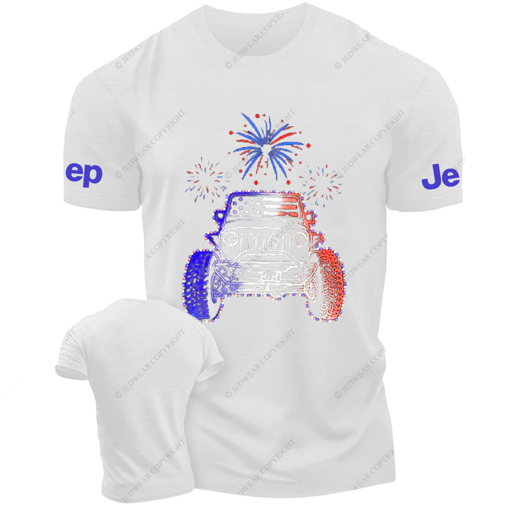 American Flag Fireworks Jp T-Shirt